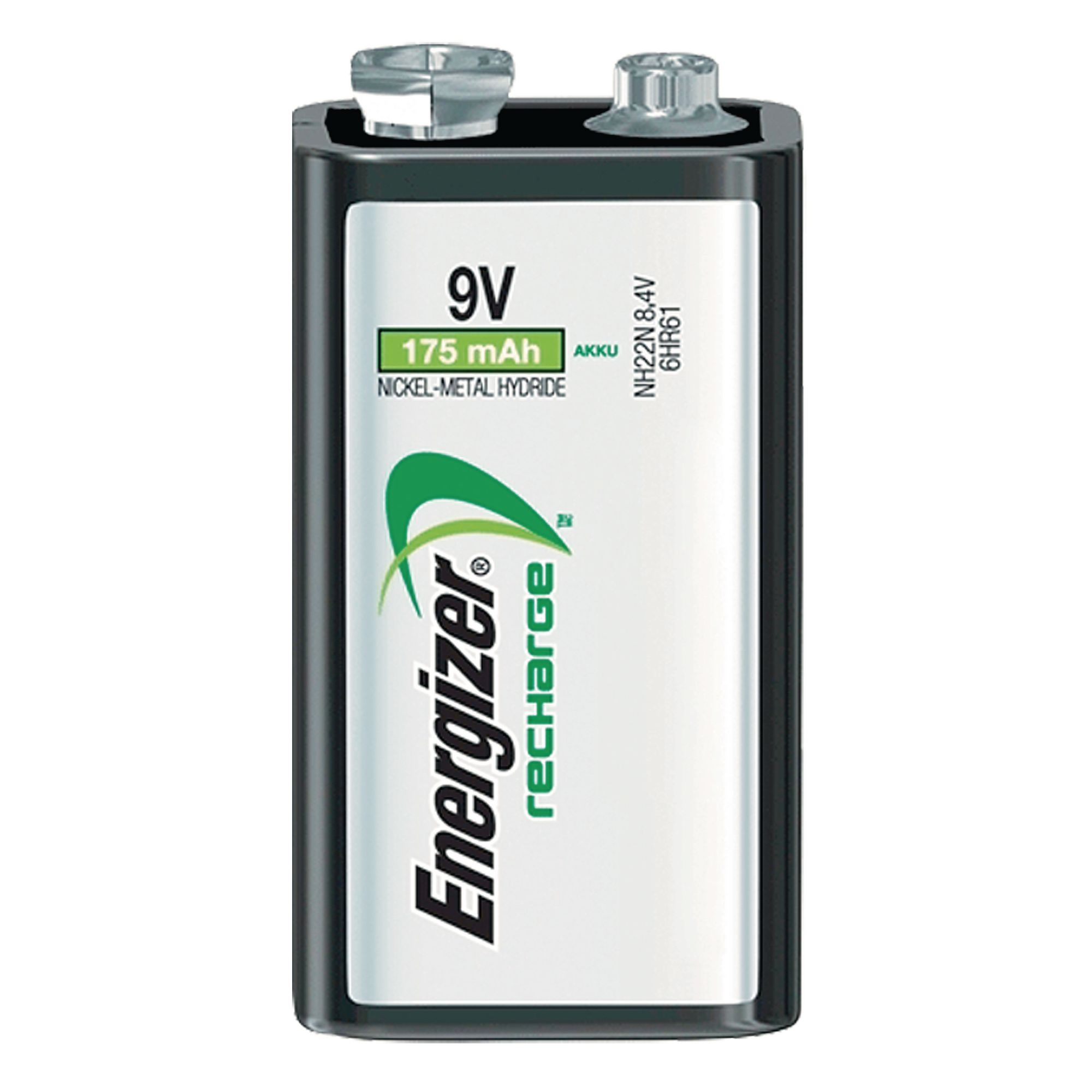 Rechargeable Nickel metal Hydride Battery - 9V, HR22